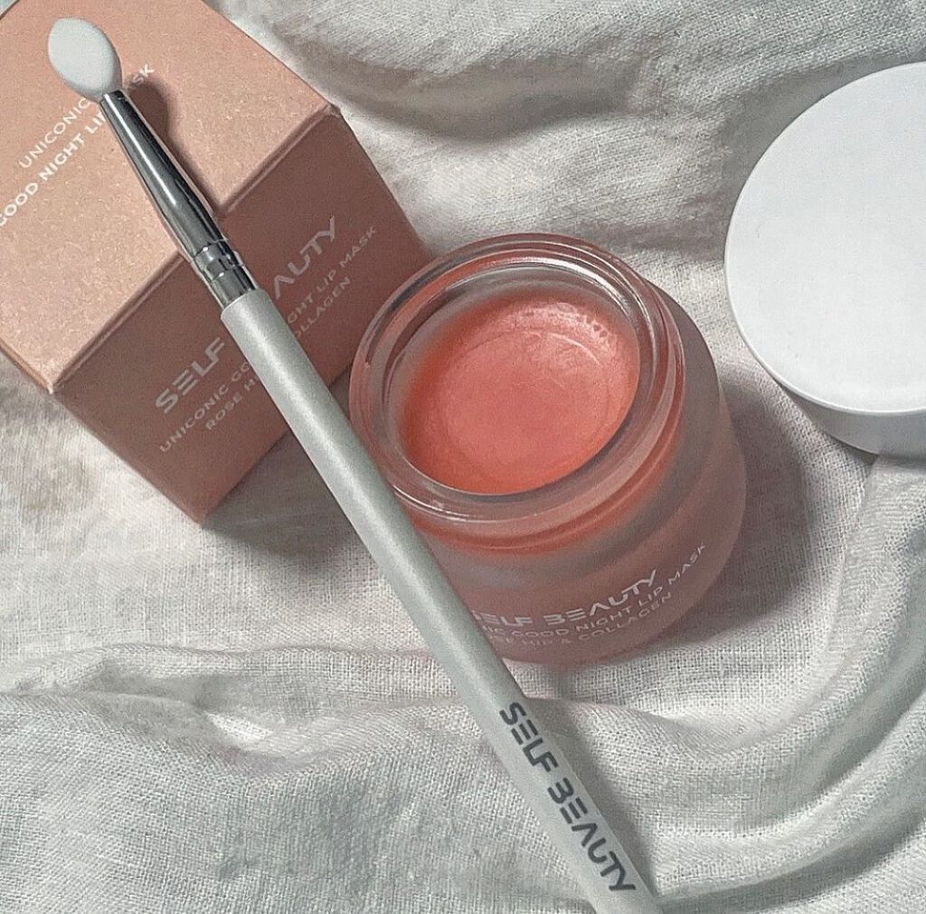 ユニコーングッドナイトリップマスク ローズヒップ&コラーゲン/SELF BEAUTY/リップマスクを使ったクチコミ（3枚目）