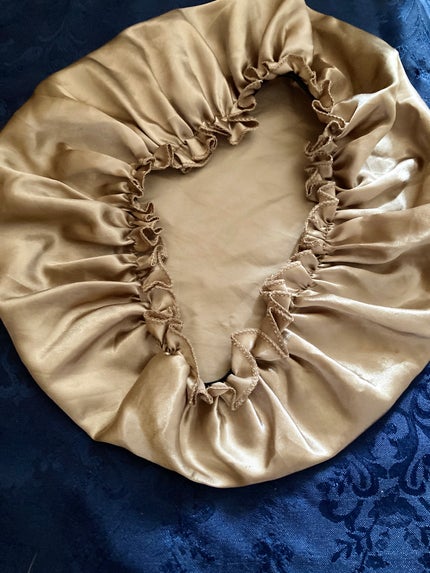 ナイトキャップ 美髪 ヘアキャップ 就寝用 パサつき予防/Qoo10/ヘアケアグッズを使ったクチコミ(2枚目)