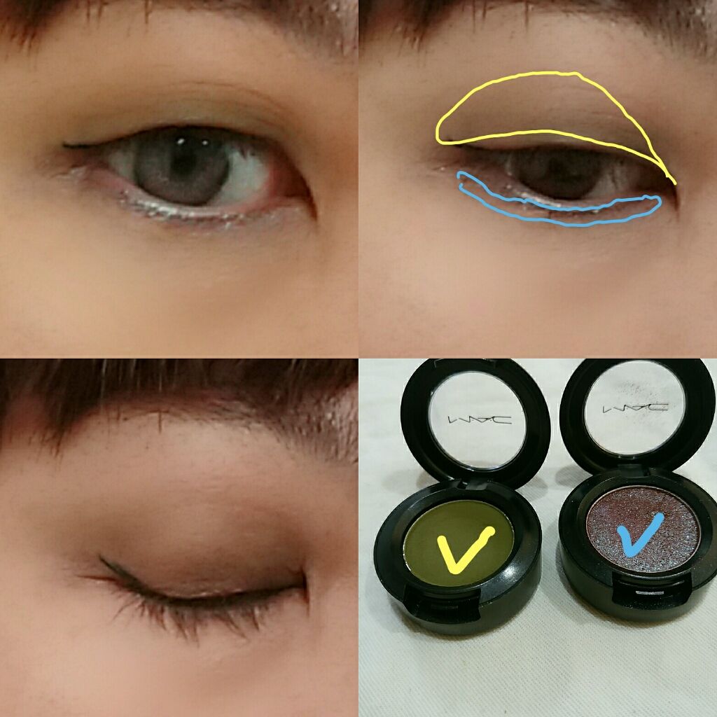 スモール アイシャドウ スターリー ナイト/M・A・C/単色アイシャドウを使ったクチコミ（3枚目）