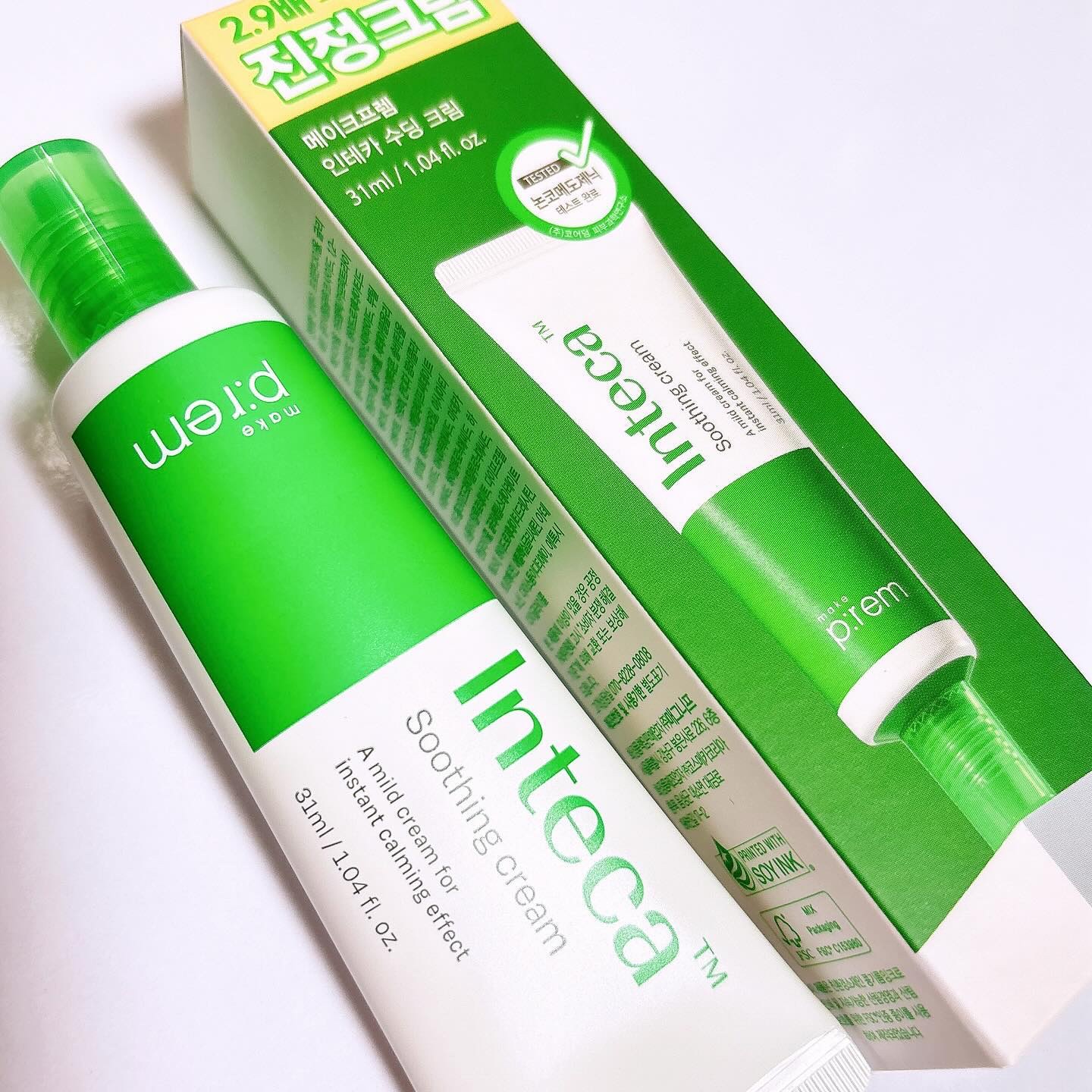 インテカ スージングクリーム/make prem/フェイスクリームを使ったクチコミ（2枚目）