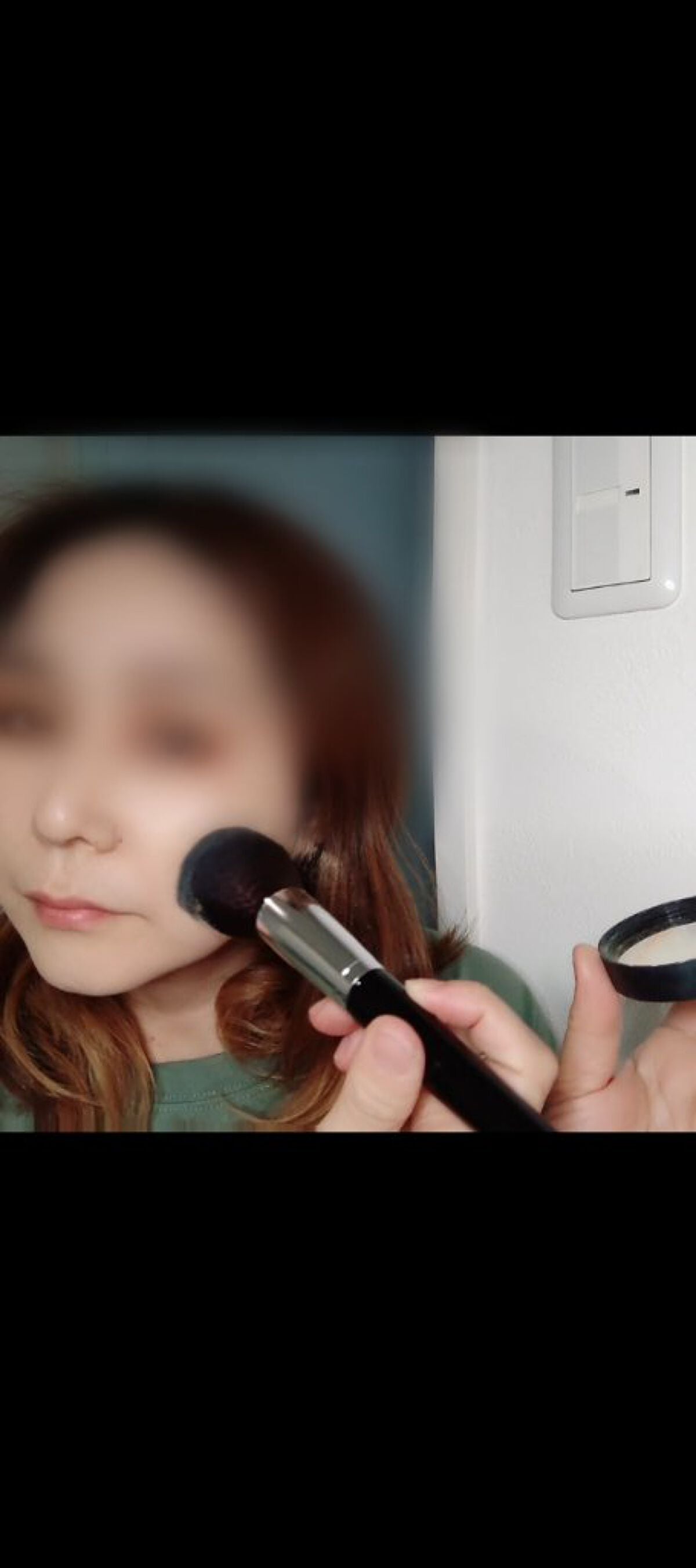 SIXPLUS 大きなサイズのパウダーブラシ(ブラック)F31/SIXPLUS/メイクブラシを使ったクチコミ(3枚目)