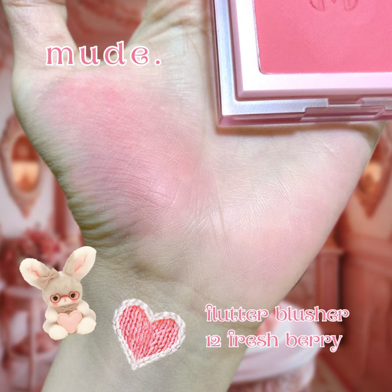 フラッターブラッシャー/mude/パウダーチークを使ったクチコミ（1枚目）