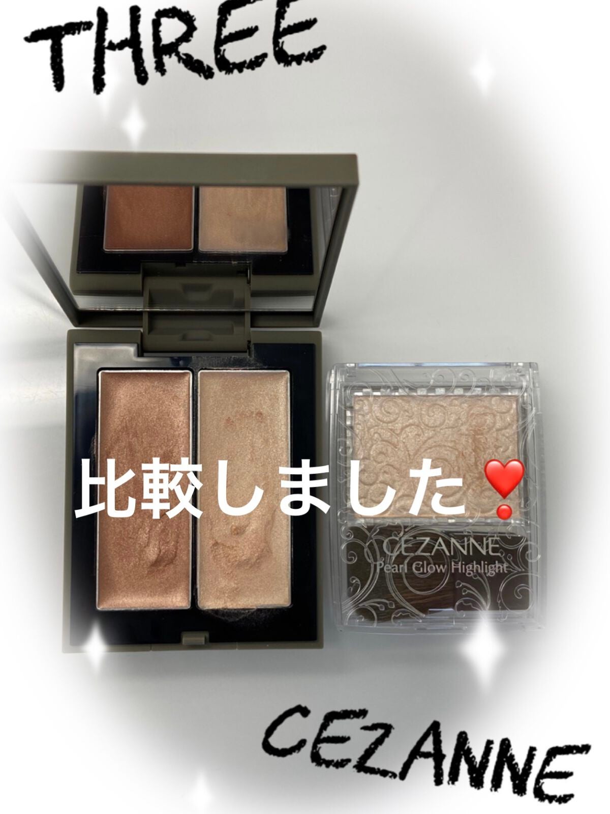 THREE シマリング グロー デュオ/THREE/クリームハイライトを使ったクチコミ(1枚目)