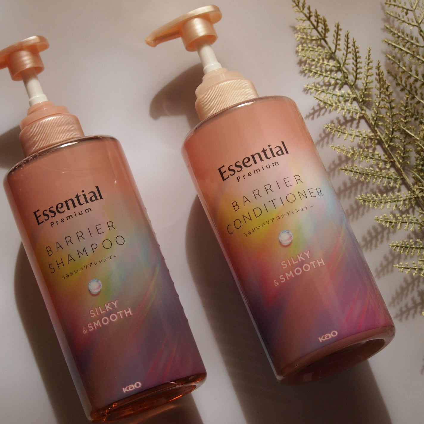 エッセンシャルプレミアム バリアシャンプー・コンディショナー シルキー&スムース/エッセンシャル/市販シャンプーを使ったクチコミ(1枚目)