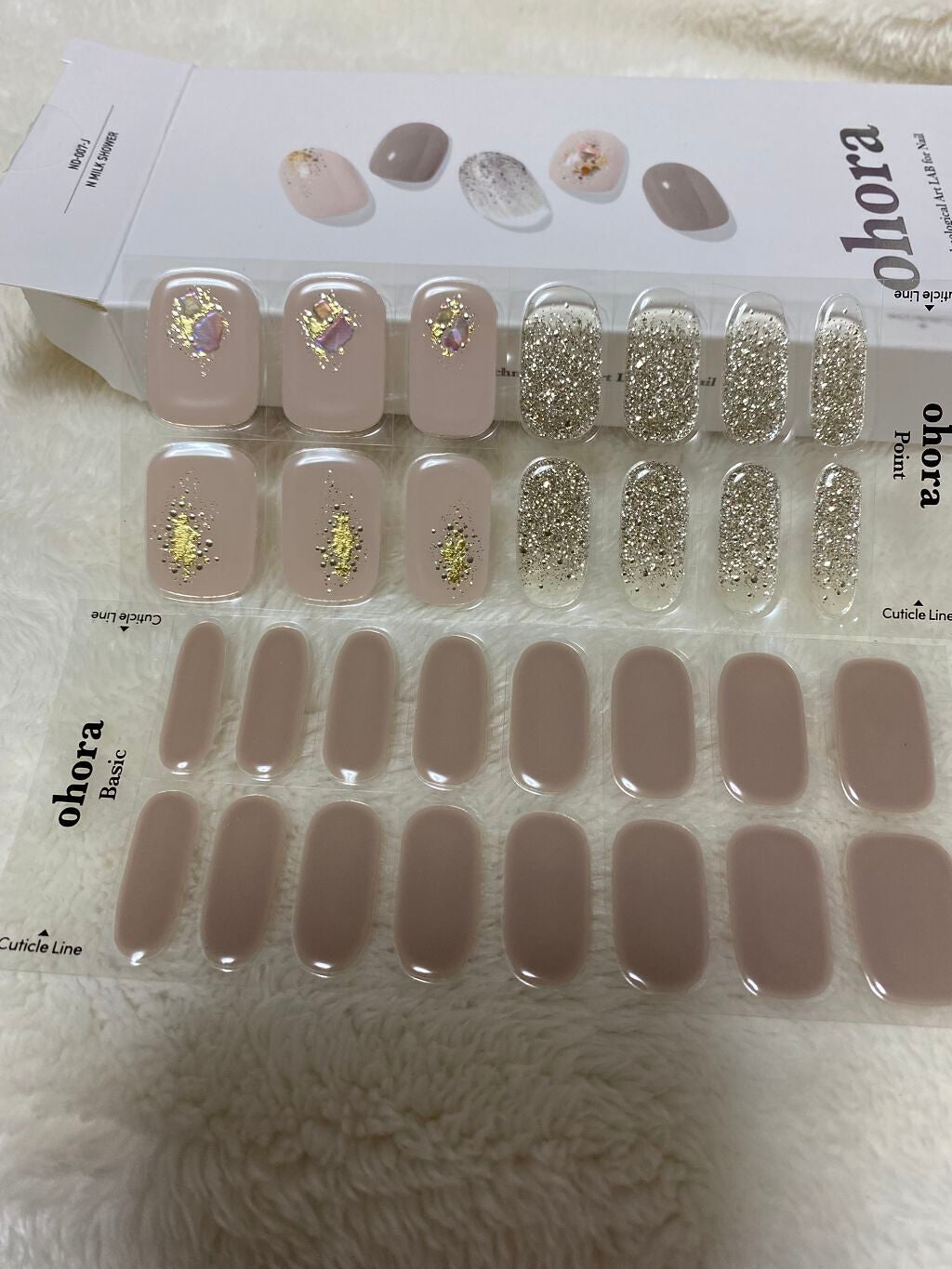 セミキュアジェルネイル(ハンド)/ohora/ネイルシールを使ったクチコミ(4枚目)