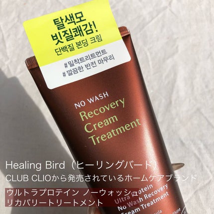 ノーウォッシュ リカバリー ヘアエッセンス クリーム トリートメント/Healing bird/ヘアマスク・ヘアパックを使ったクチコミ(2枚目)