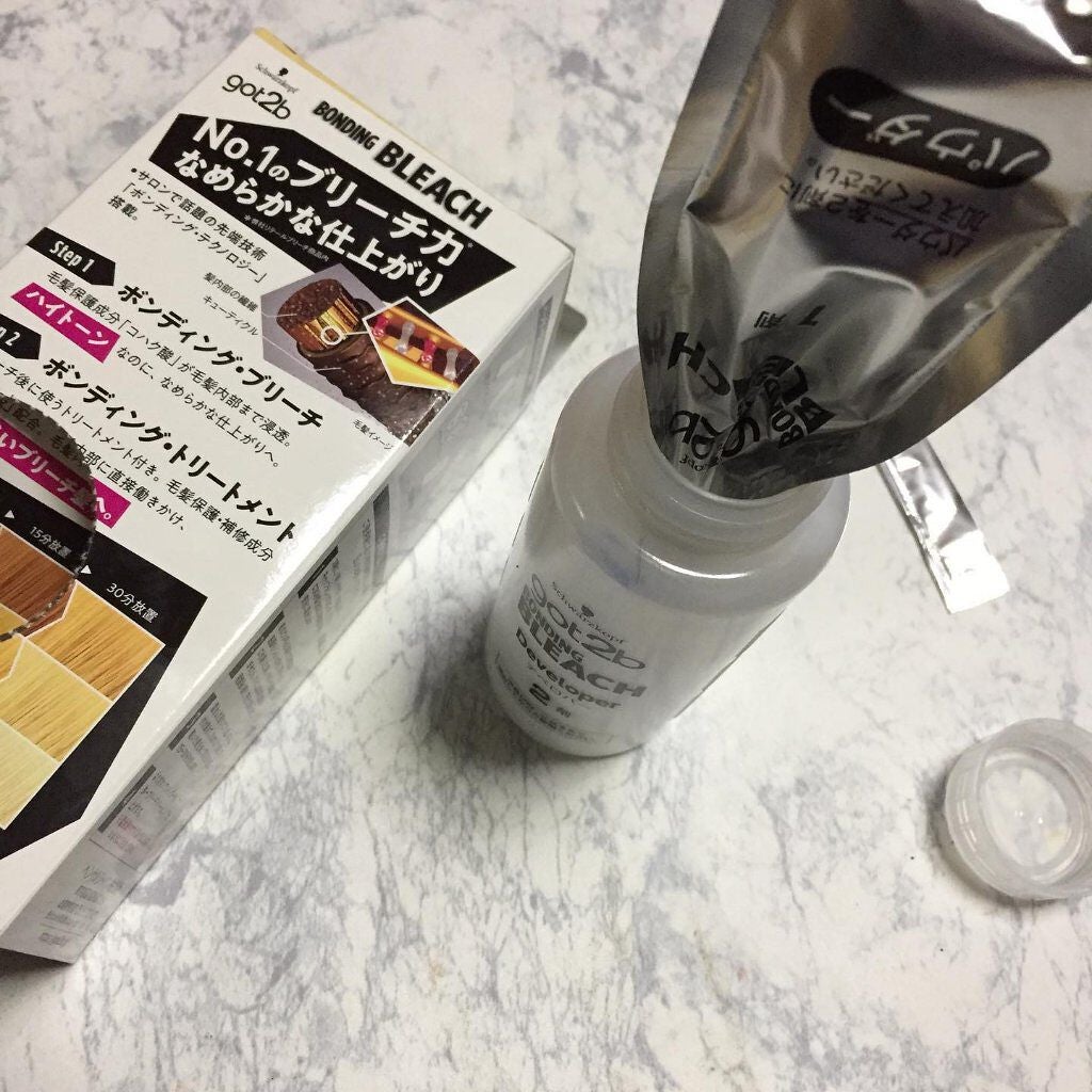 ボンディング・ブリーチ/got2b/ブリーチ剤を使ったクチコミ(4枚目)