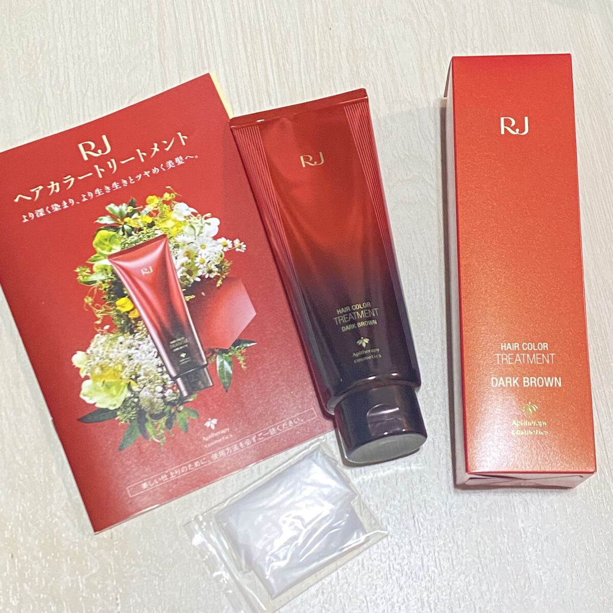 RJヘアカラートリートメント/アピセラピーコスメティクス/洗い流すヘアトリートメントを使ったクチコミ（1枚目）