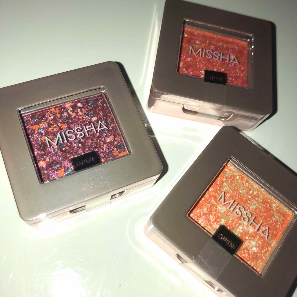 グリッタープリズム シャドウ/MISSHA/グリッターを使ったクチコミ（1枚目）