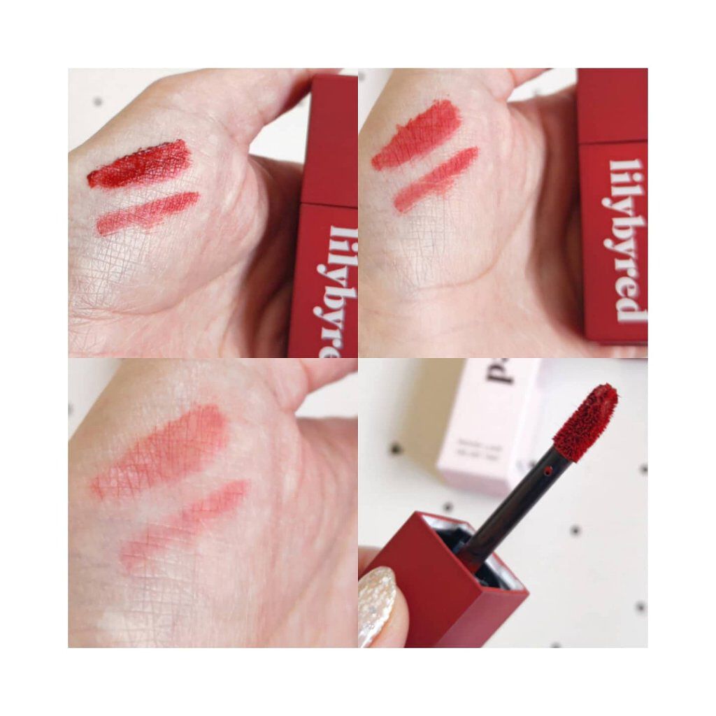 ムードライアー ベルベットティント/lilybyred/リップティントを使ったクチコミ（2枚目）
