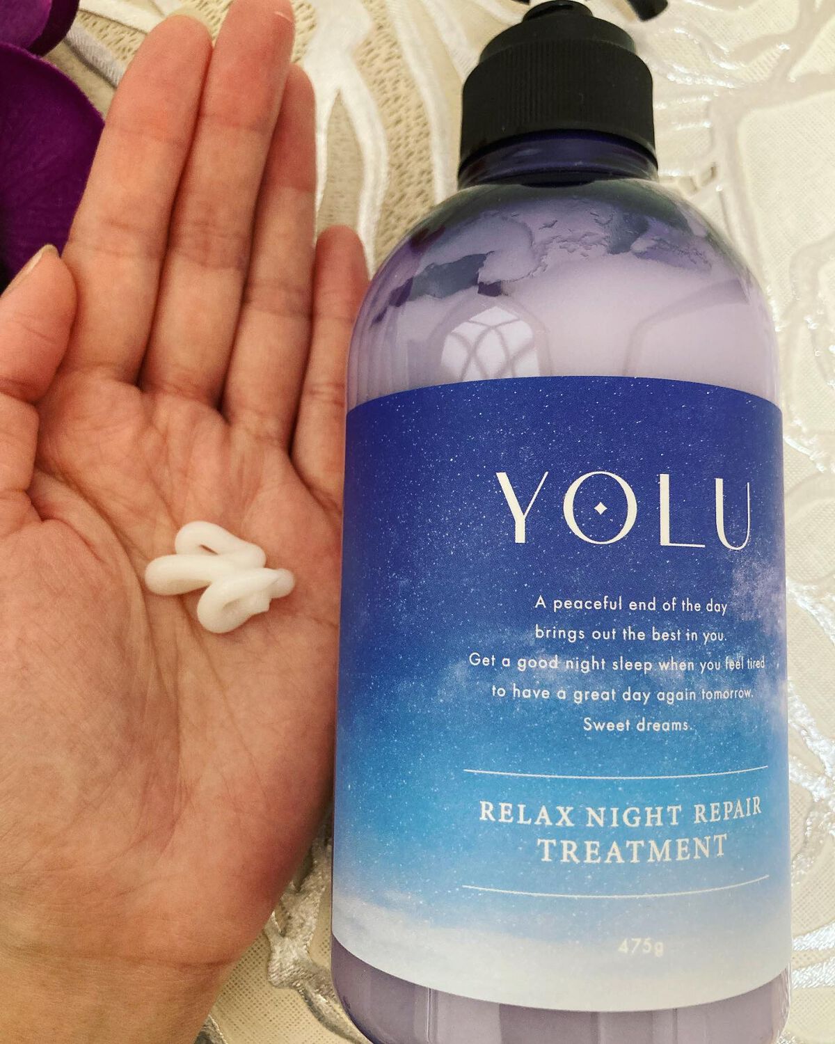 リラックスナイトリペア シャンプー/トリートメント/YOLU/市販シャンプーを使ったクチコミ(4枚目)