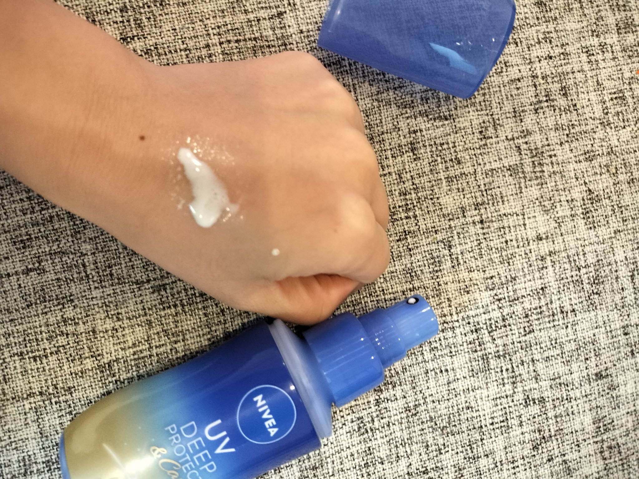 ニベアUV ディーププロテクト＆ケア ミルクミスト/ニベア/日焼け止めミスト・スプレーを使ったクチコミ（2枚目）