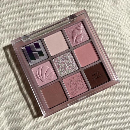 マイフェイブムードアイパレット 9カラー 07 SHELL IN THE SEA/HOLIKA HOLIKA/アイシャドウパレットを使ったクチコミ(2枚目)