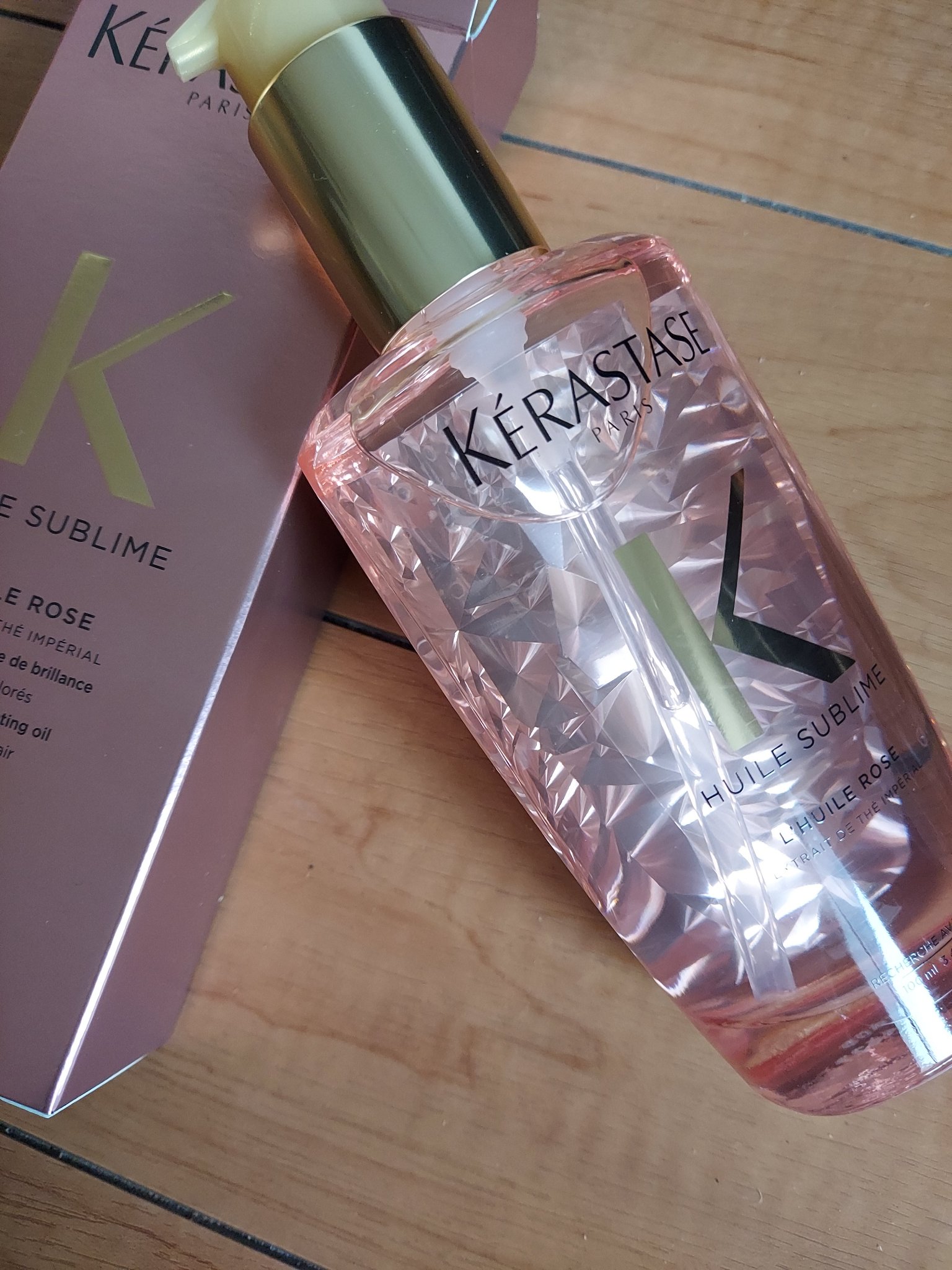 HU ユイルスブリム ティーインペリアル N/ケラスターゼ/ヘアオイルを使ったクチコミ（1枚目）