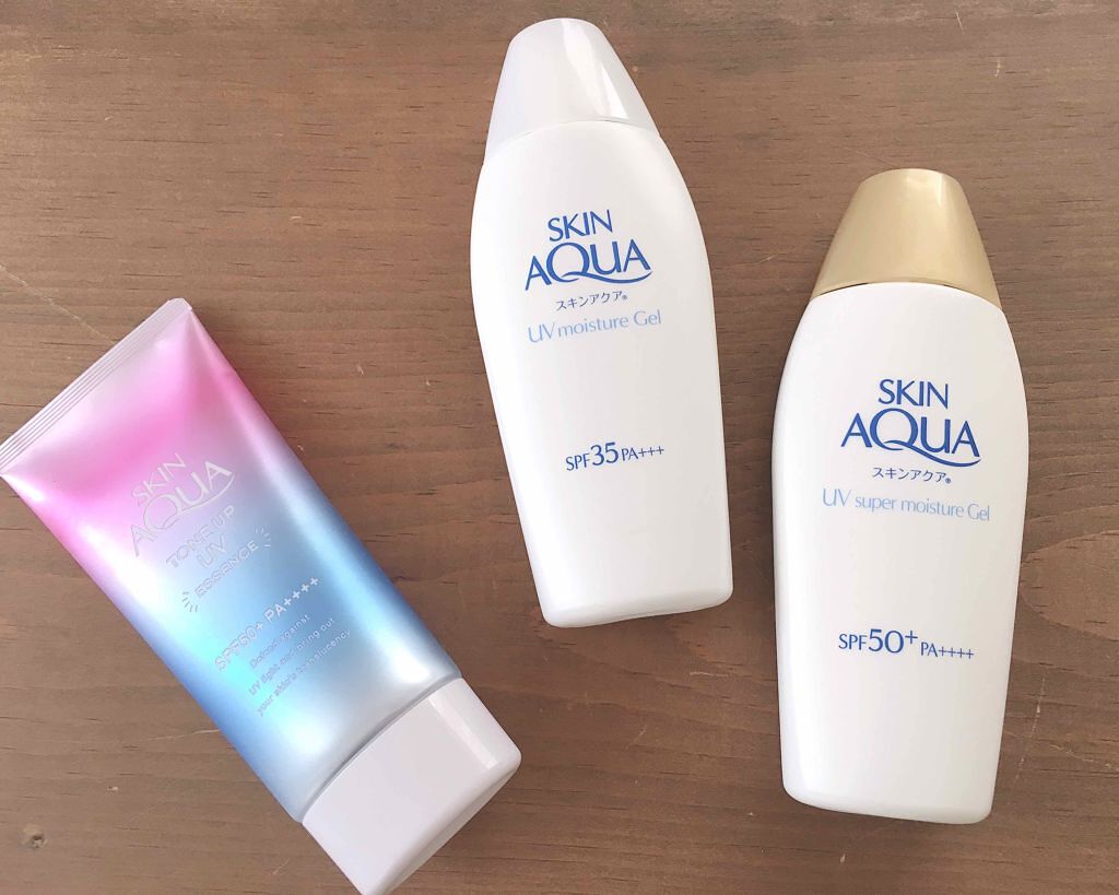 モイスチャージェル/スキンアクア/日焼け止めジェルを使ったクチコミ（1枚目）
