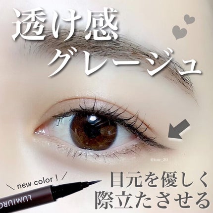 スキルレスライナー/LUMIURGLAS/リキッドアイライナーを使ったクチコミ(1枚目)