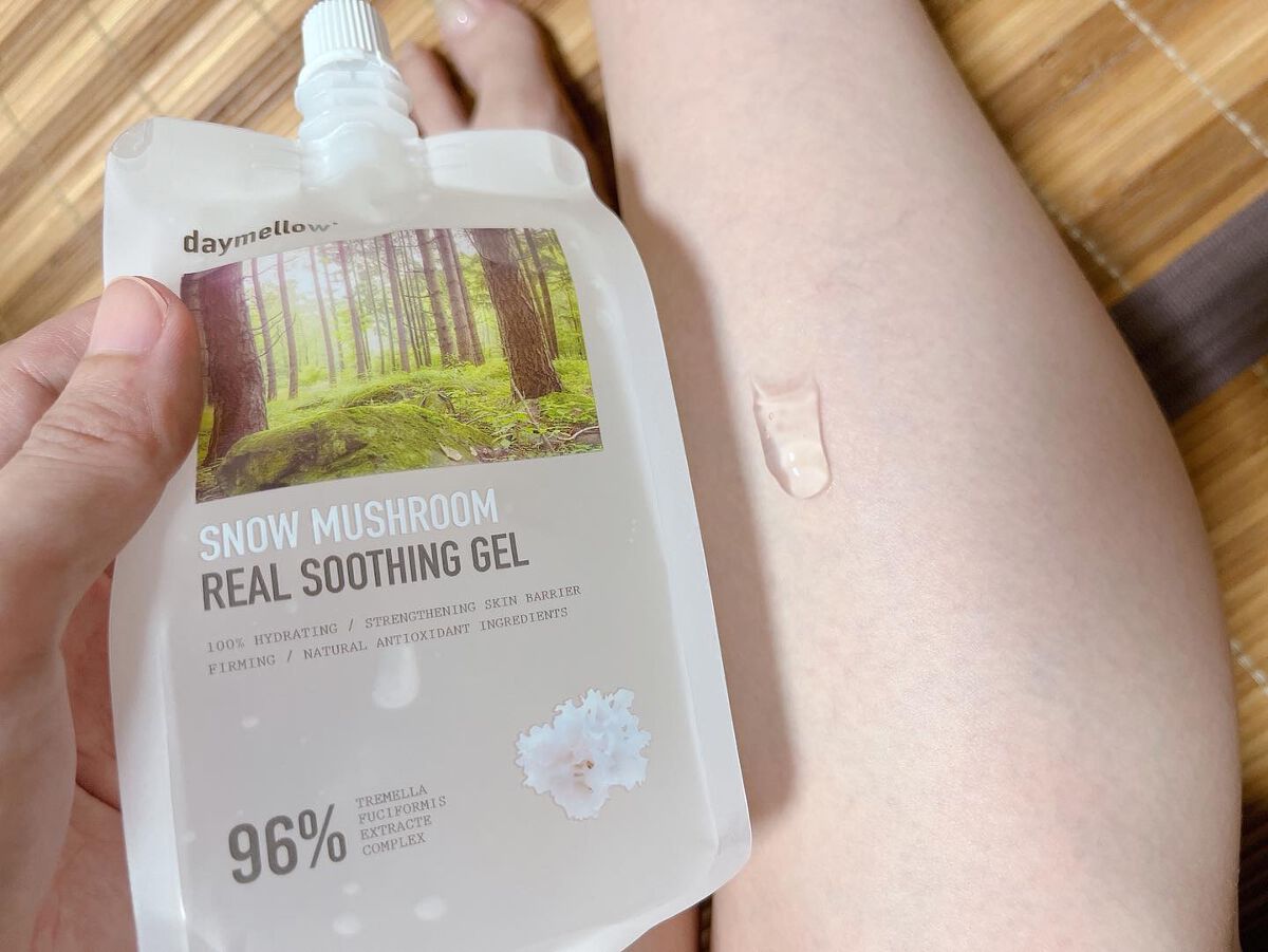 スノーマッシュルームリアルスージングジェル/daymellow’/ボディローションを使ったクチコミ(3枚目)