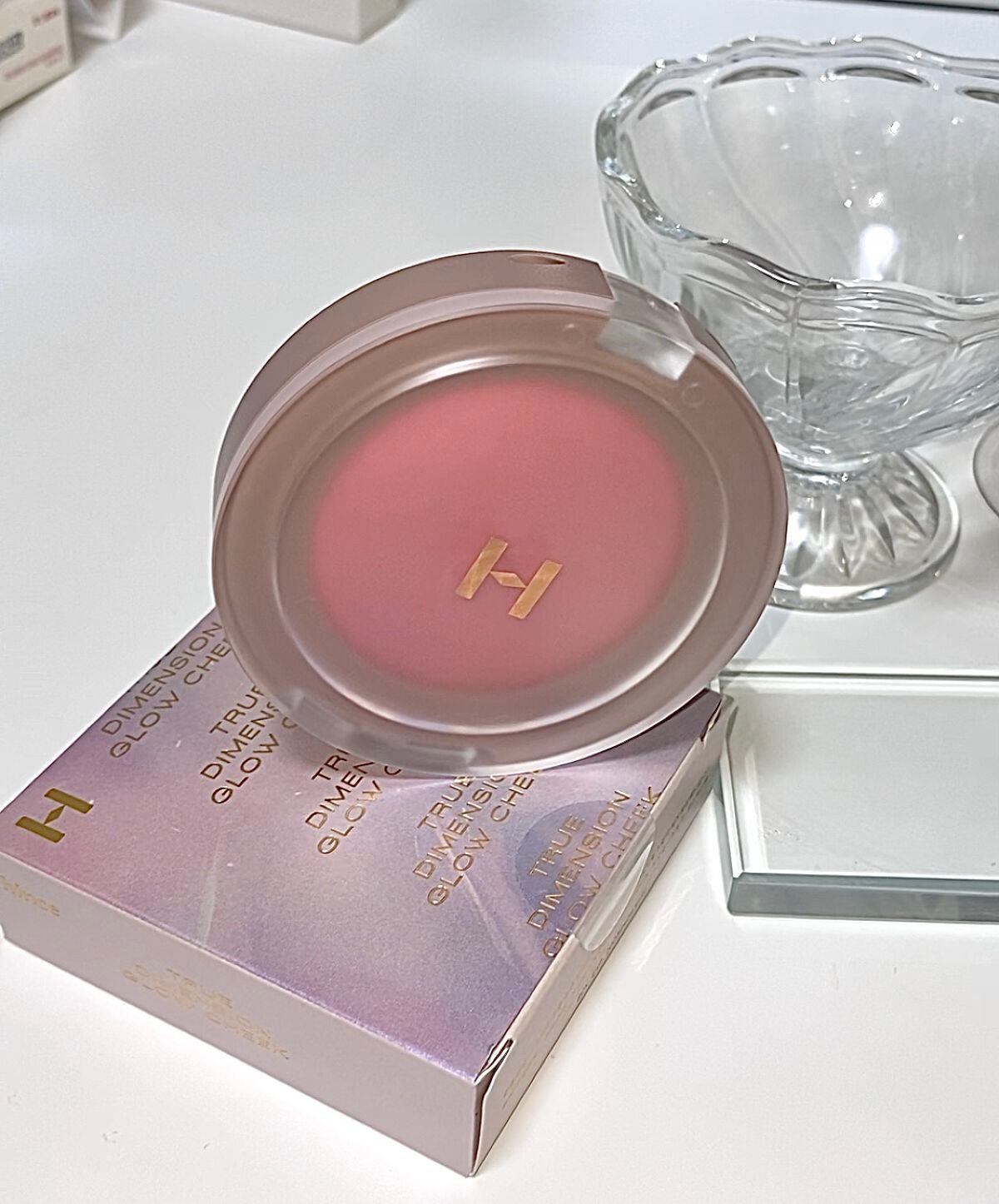 トゥルーディメンショングロウチーク/hince/パウダーチークを使ったクチコミ(2枚目)