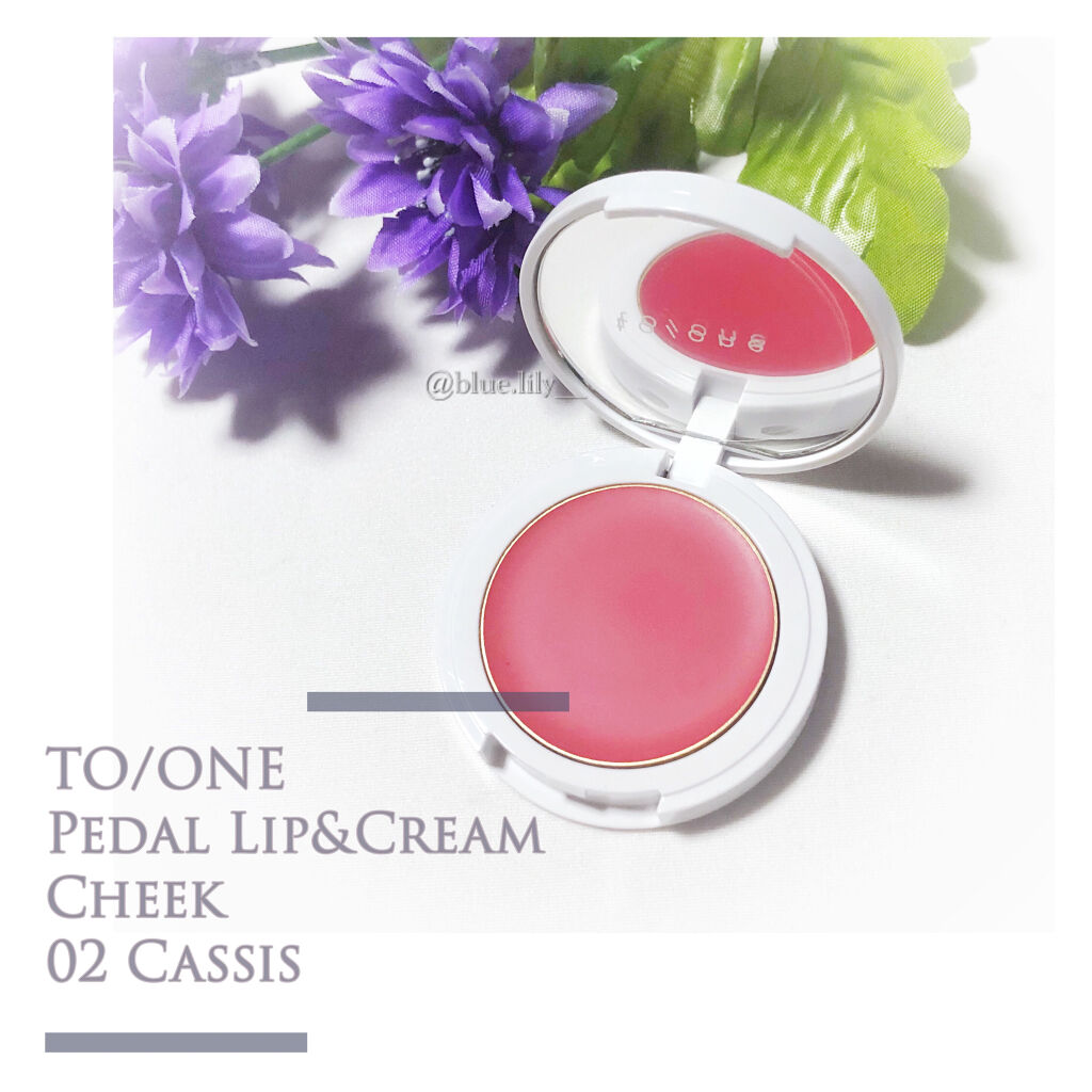 トーン ペタル リップ アンド チーク/to/one/口紅を使ったクチコミ（1枚目）