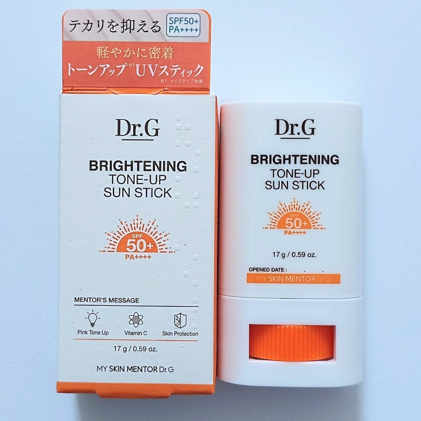 ブライトニングアップサンスティック SPF50+ PA++++/Dr.G/日焼け止めスティックを使ったクチコミ(1枚目)
