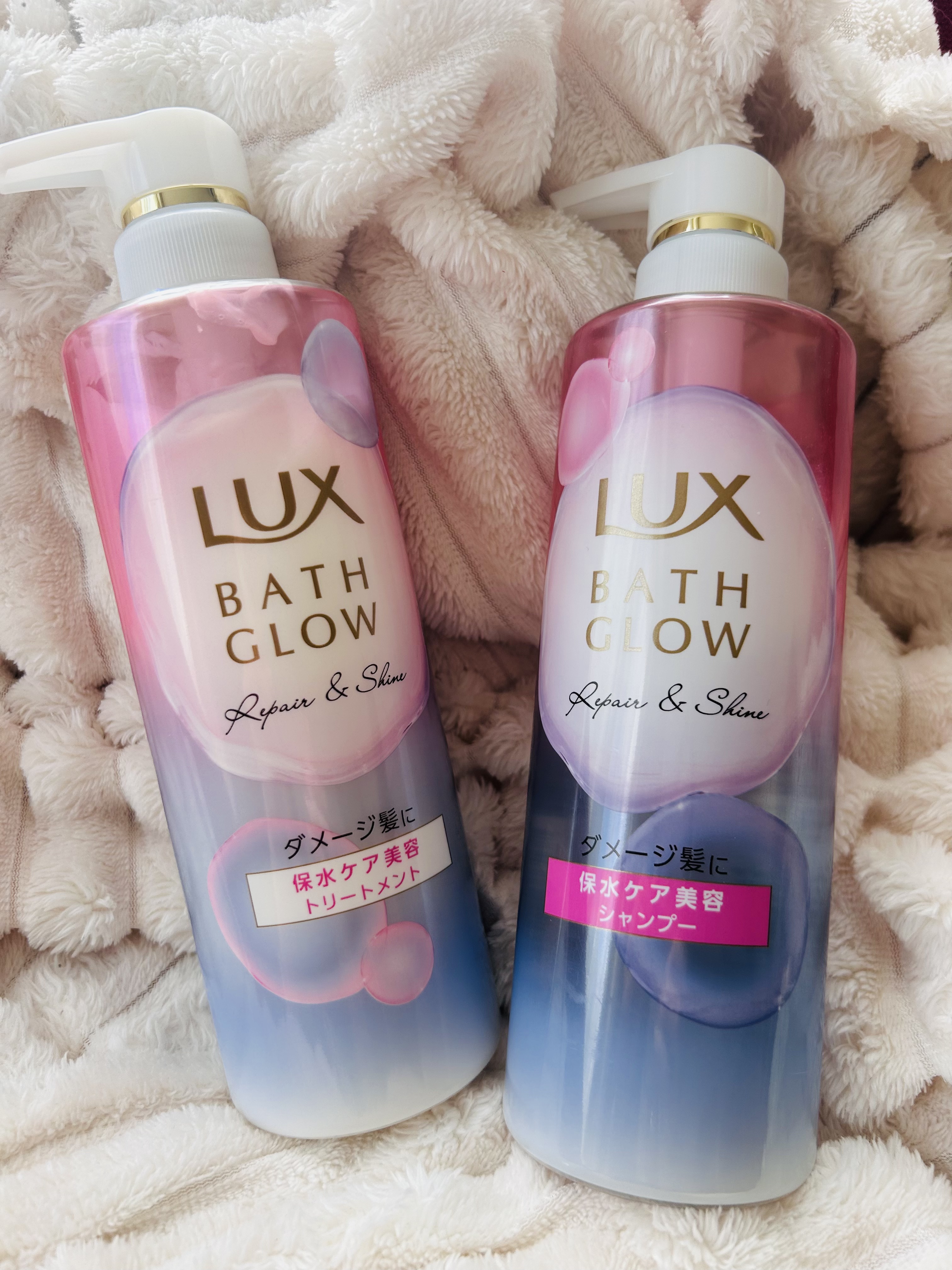 バスグロウ ストレート&シャイン シャンプー/トリートメント/LUX/市販シャンプーを使ったクチコミ（1枚目）