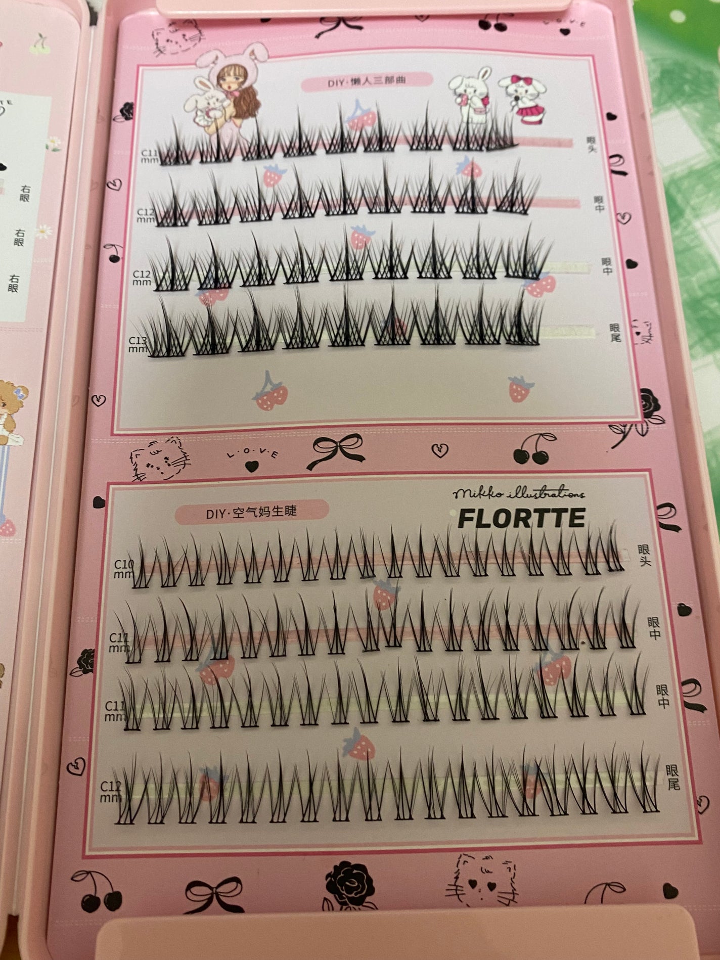 Mikko False Eyelashes(5 types 242 pieces&Free Eyelash Curler)/FLORTTE/つけまつげを使ったクチコミ(3枚目)