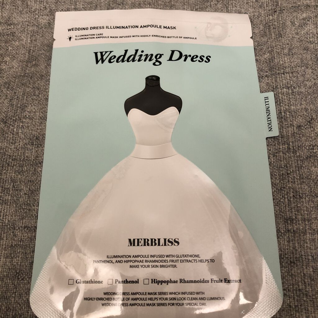 ウェディングドレス ハイドラマスク/MERBLISS/シートマスク・パックを使ったクチコミ（1枚目）