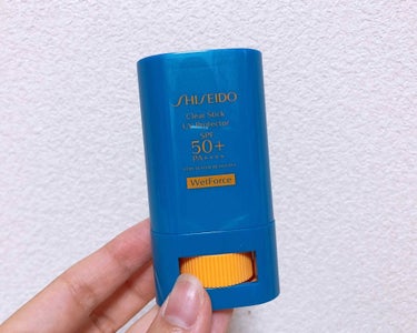 資生堂 クリアスティック UVプロテクター
SPF50＋・PA＋＋＋＋
15g 2,800円（税抜）

スティック状の日焼け止めです✨

今までジェル状の日焼け止めを塗った後に手がベトベトするのが好きで