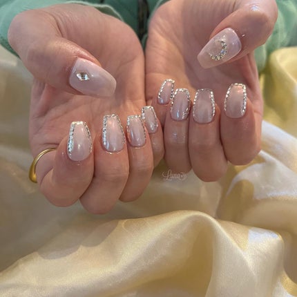 Iuna. Mizuki on LIPS 「.お持ち込みdesign参考に💖#nail#nailstagr..」(1枚目)