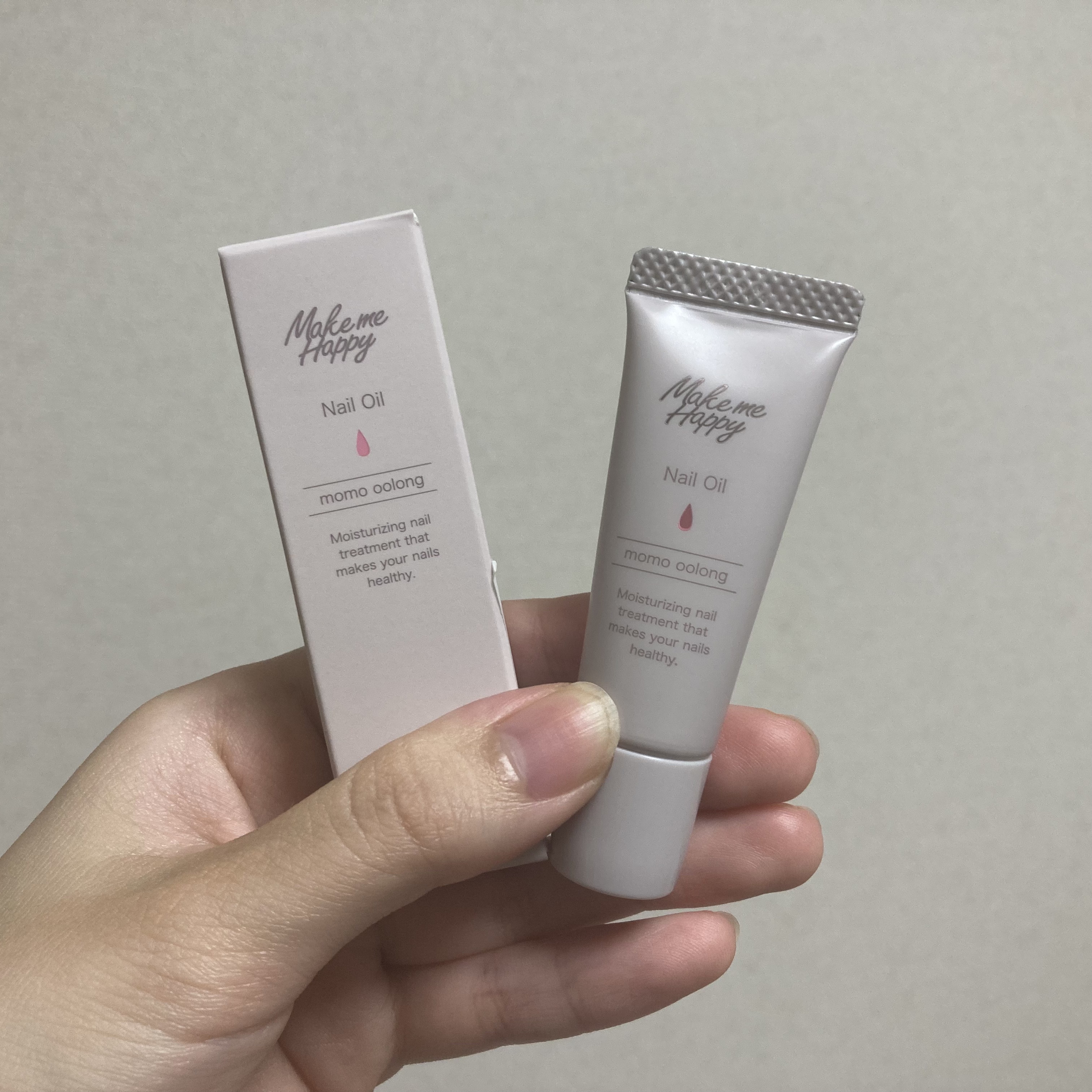 メイクミーハッピー ネイルオイル momo oolong/キャンメイク/ネイルオイル・トリートメントを使ったクチコミ（1枚目）