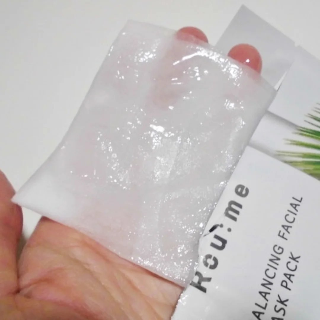 バランシングフェイシャルマスクパック（アロエ＆カモミール）/Roume/シートマスク・パックを使ったクチコミ（2枚目）