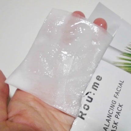 バランシングフェイシャルマスクパック(アロエ&カモミール)/Roume/シートマスク・パックを使ったクチコミ(2枚目)