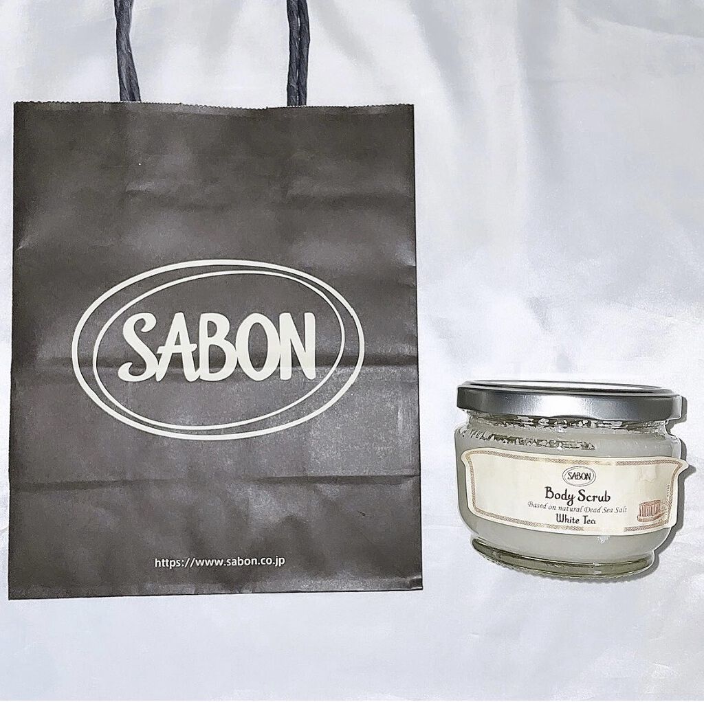 ボディスクラブ ホワイトティー 600g/SABON/ボディスクラブを使ったクチコミ（1枚目）