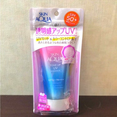 スキンアクア
トーンアップUVエッセンス
日焼け止めエッセンス
顔、からだ用

SPF50+  PA++++

透明感がアップする微細パールinのラベンダーカラーです*ˊᵕˋ*

石鹸で落とせるのと化粧