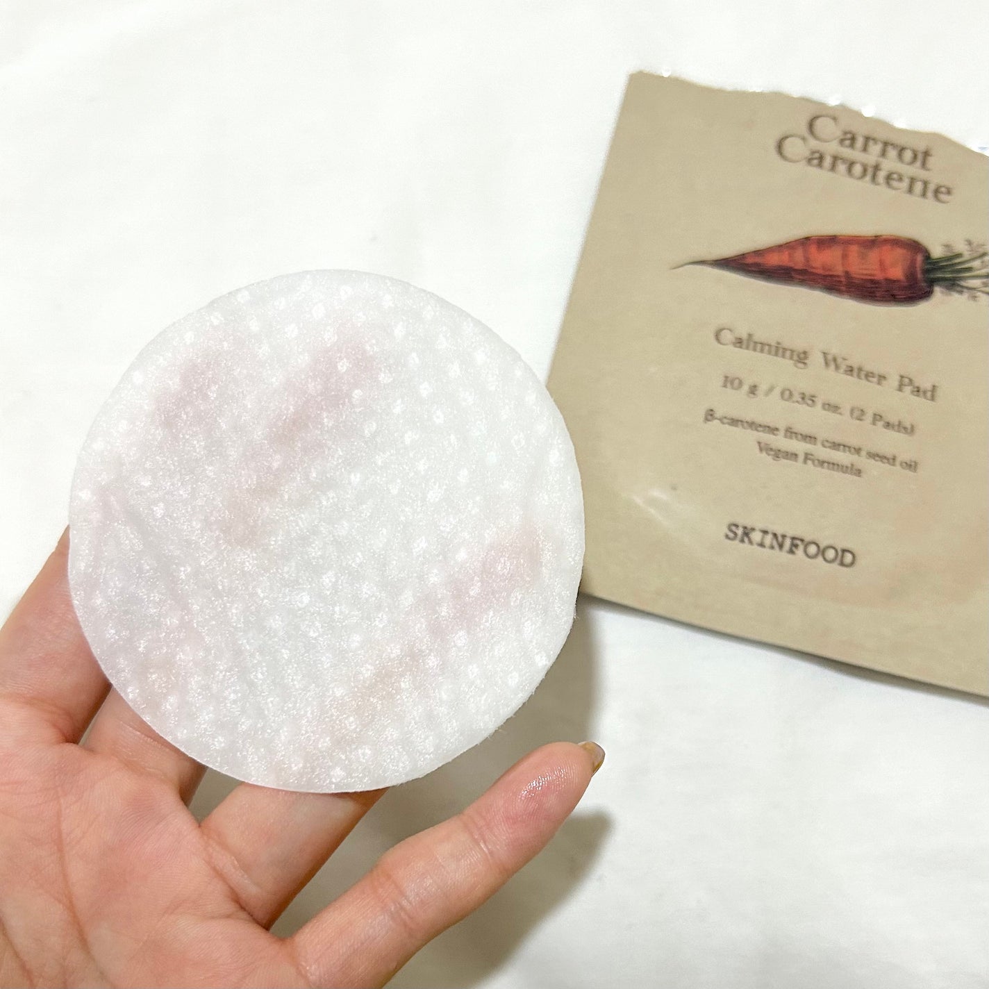 キャロットカロテン カーミングウォーターパッド/SKINFOOD/トナーパッドを使ったクチコミ(2枚目)