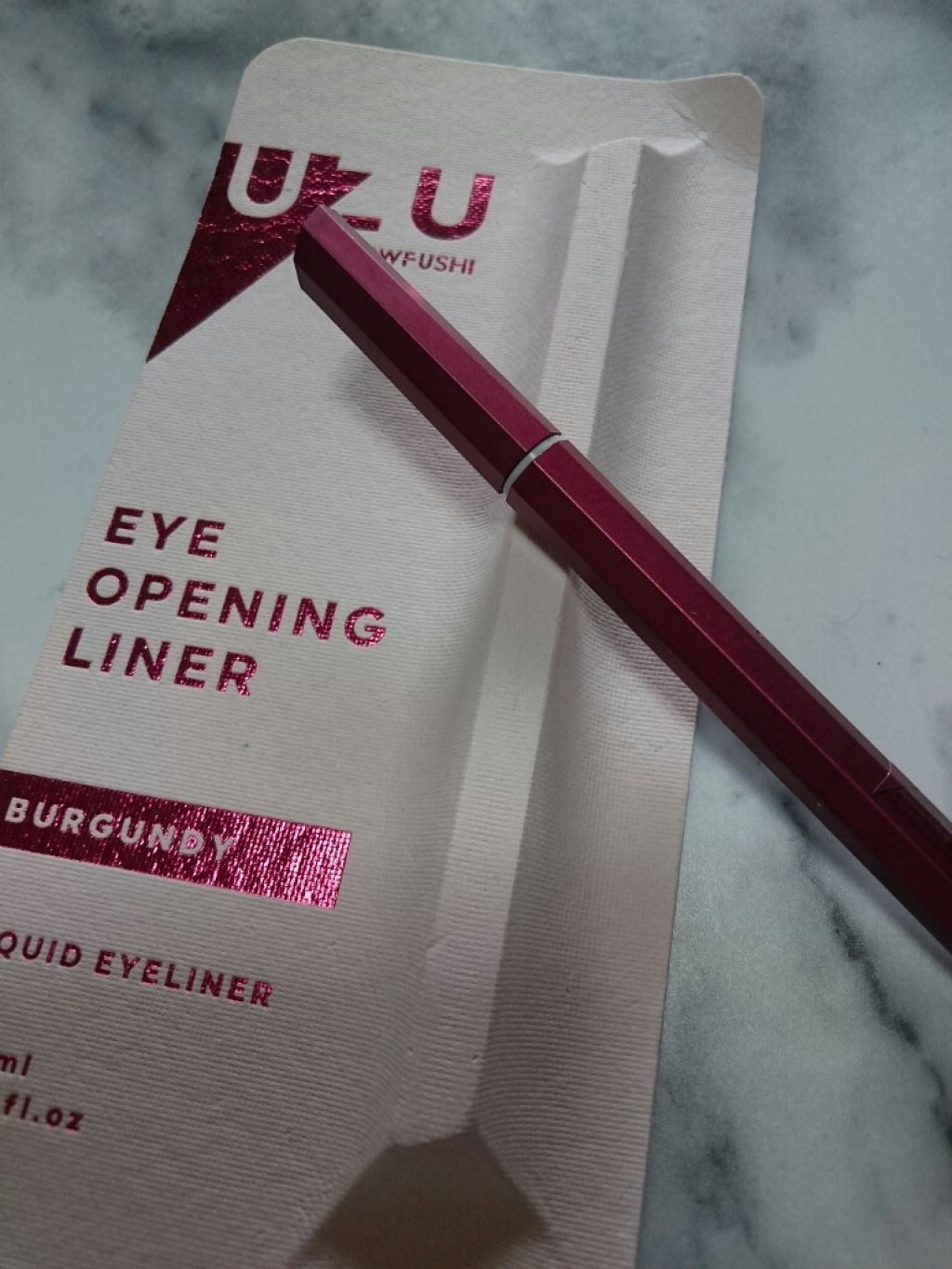 EYE OPENING LINER/UZU BY FLOWFUSHI/リキッドアイライナーを使ったクチコミ(1枚目)