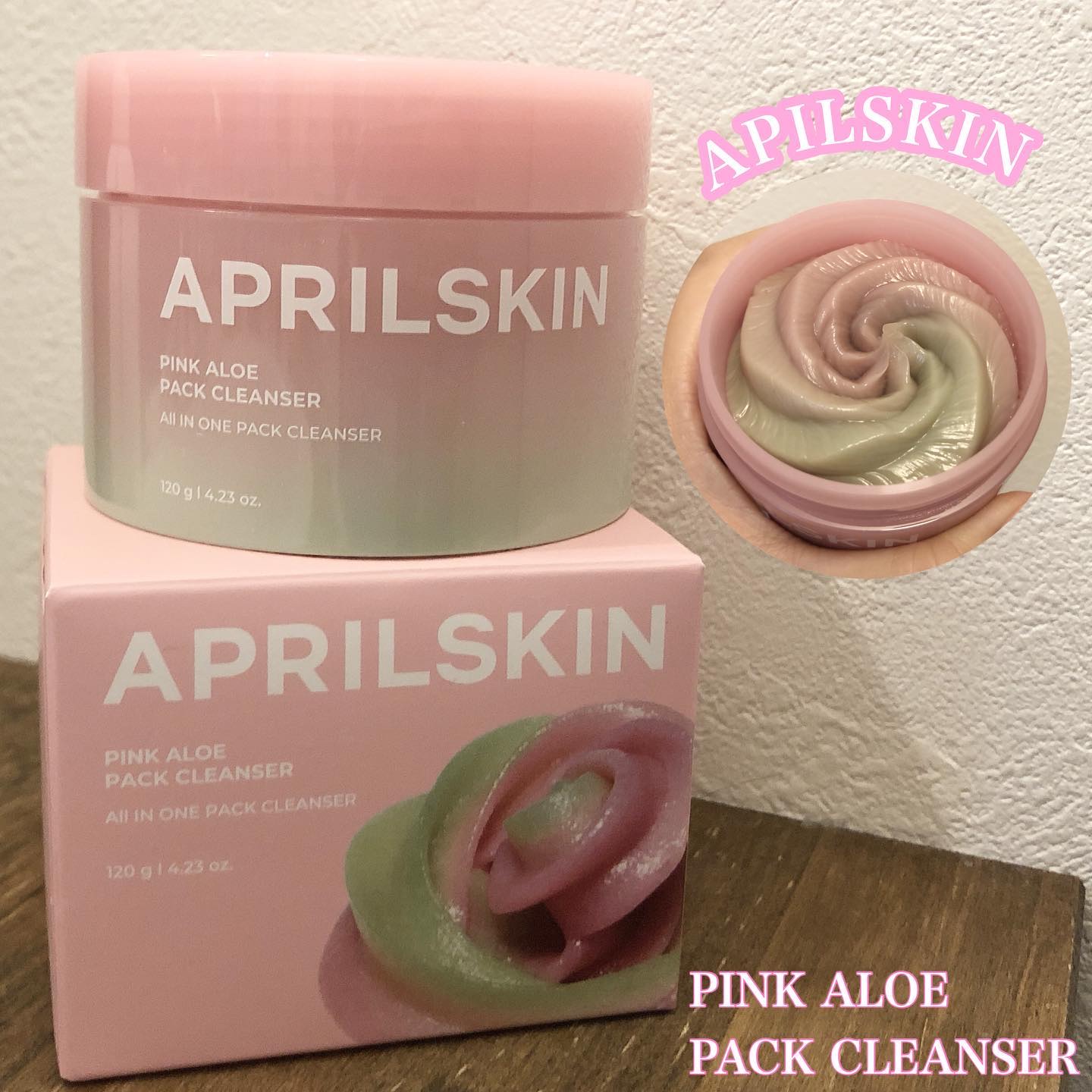 ピンクアロエメレンゲクレンザー/APRILSKIN/その他洗顔料を使ったクチコミ（1枚目）
