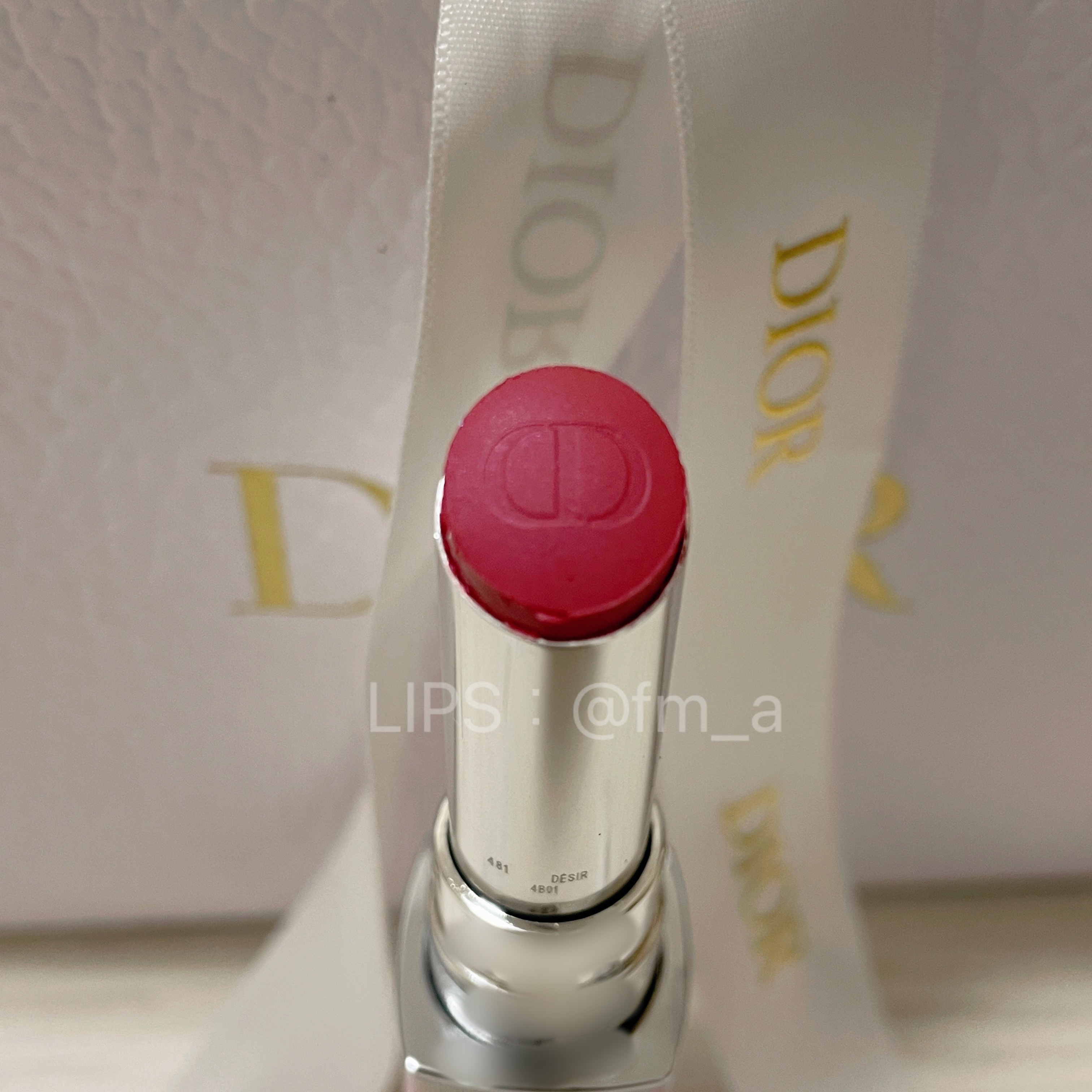 ディオール アディクト クチュール リップスティック ケース ピンク オブリーク/Dior/その他化粧小物を使ったクチコミ（2枚目）