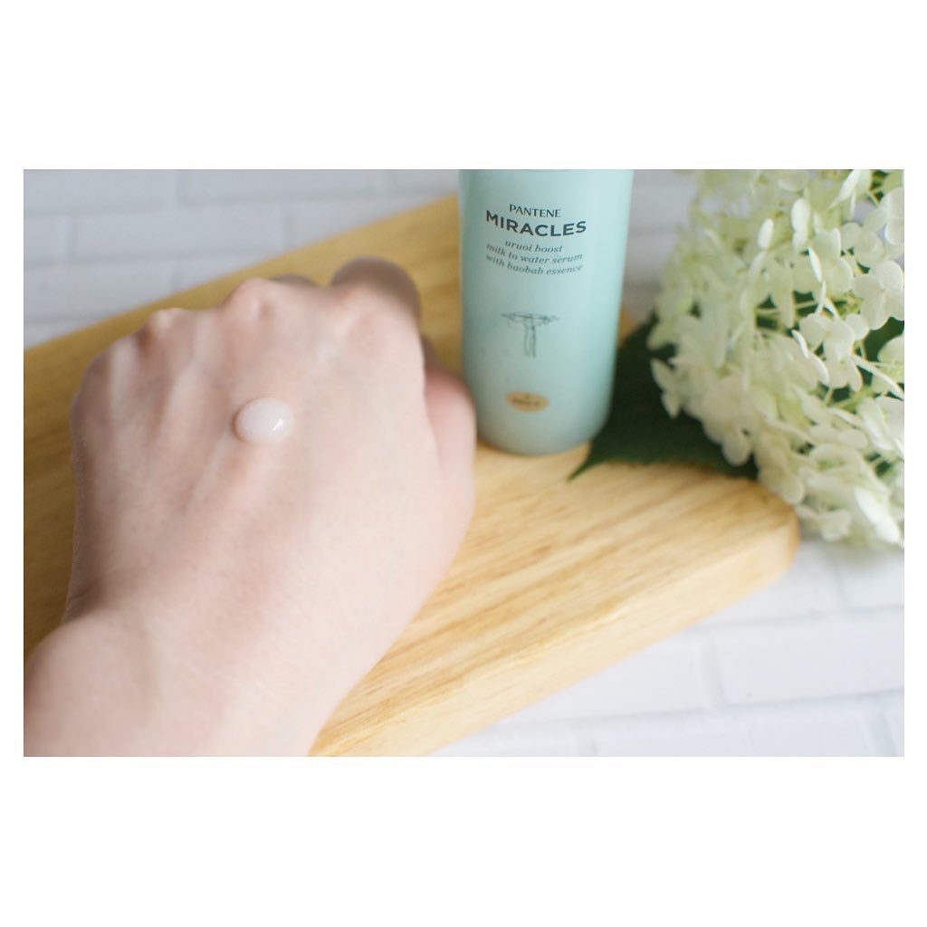 ミラクルズ うるおいブーストミルクウォーターセラム/パンテーン/アウトバストリートメントを使ったクチコミ(3枚目)