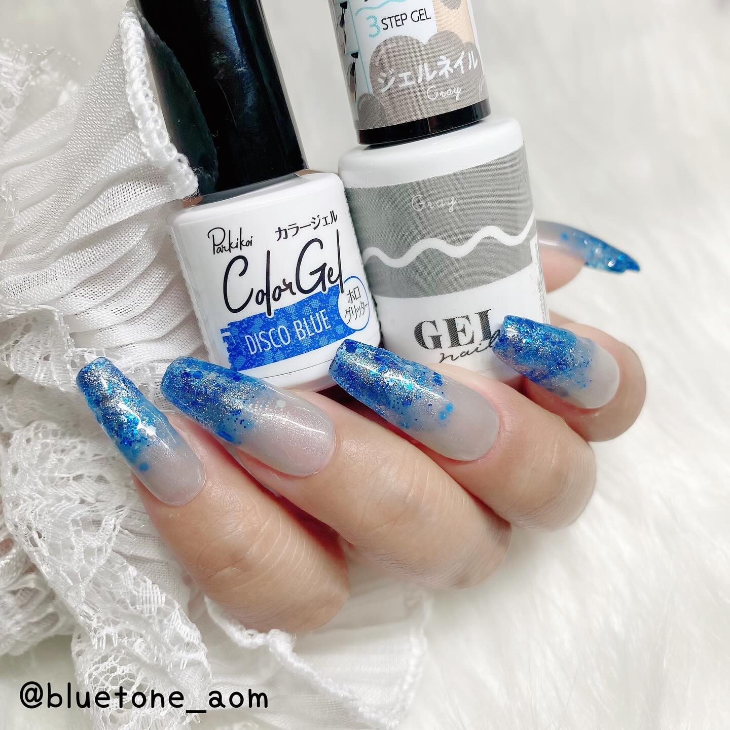 BRG ジェルネイル 12 グレー/DAISO/ジェルネイルを使ったクチコミ（1枚目）
