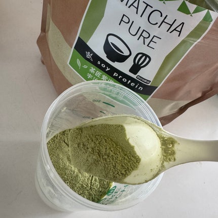 MATCHA PURE(プロテインパウダー)/ピュアパートナー/ソイプロテインを使ったクチコミ(3枚目)