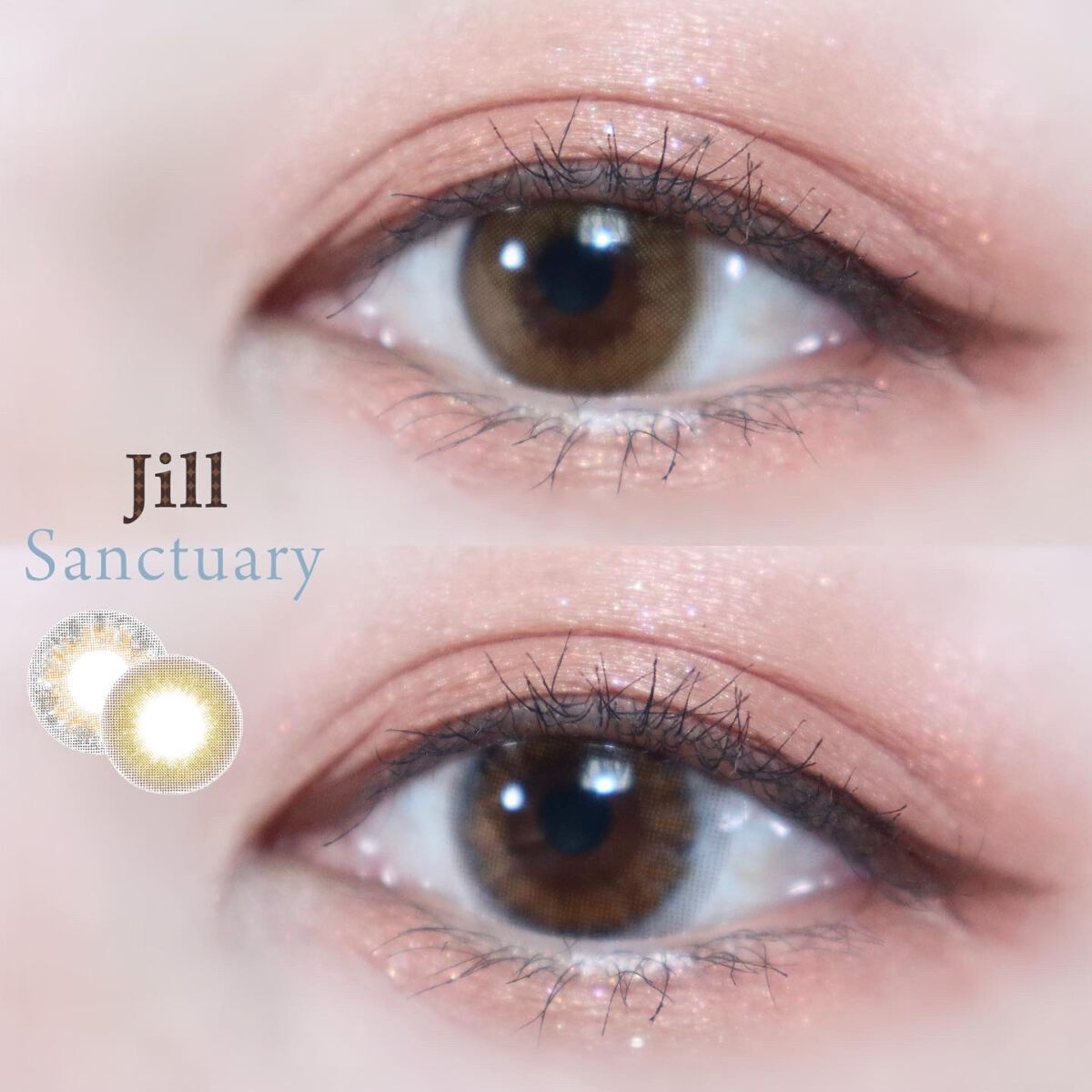 JILL Sanctuary waffle/グラムレンズ/カラーコンタクトレンズを使ったクチコミ(1枚目)