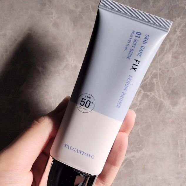 スキンケアフィックスセラムプライマー 01ソフトベージュ/パルガントン/化粧下地を使ったクチコミ（2枚目）