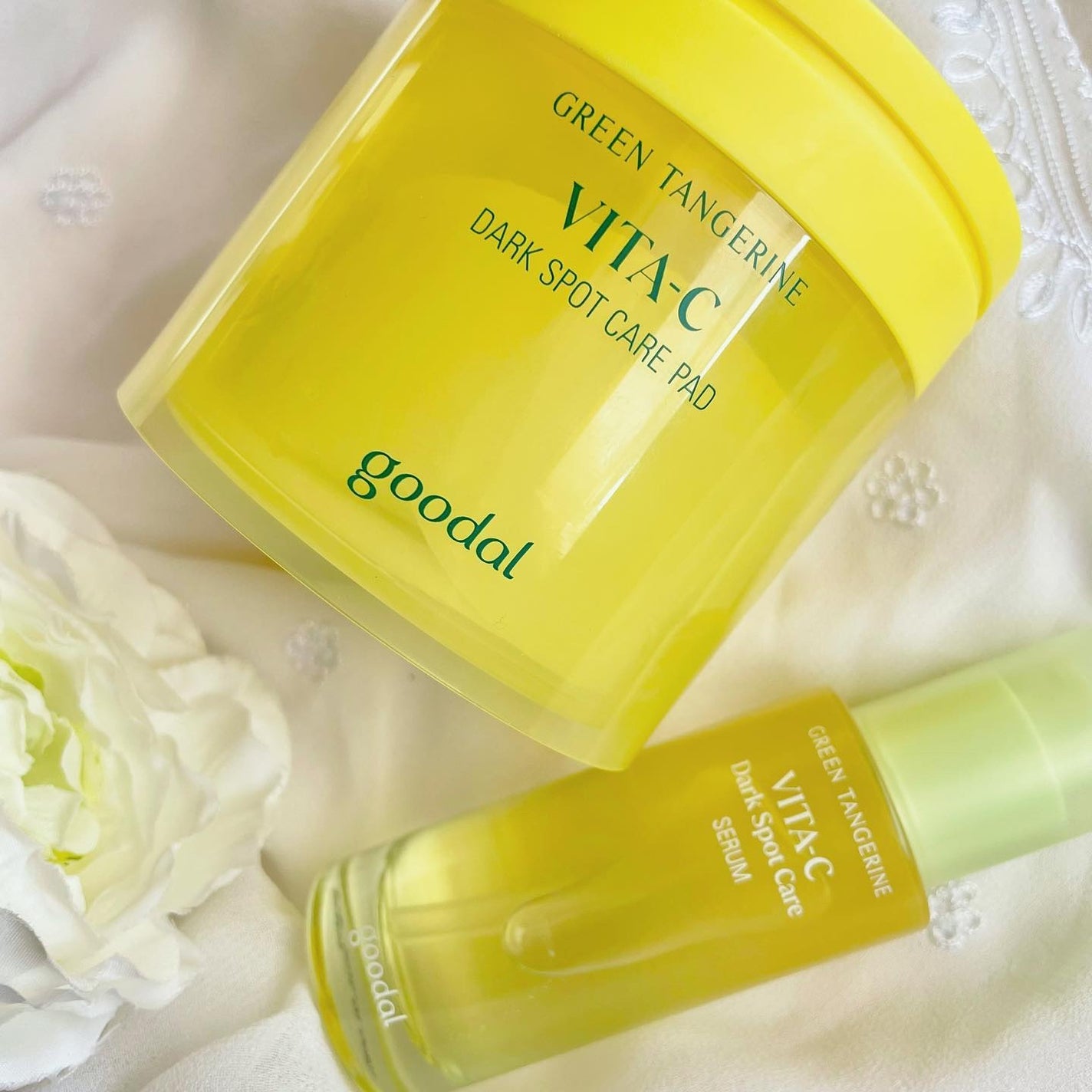 グリーンタンジェリン ビタC ダークスポットケアセラム/goodal/美容液を使ったクチコミ(1枚目)