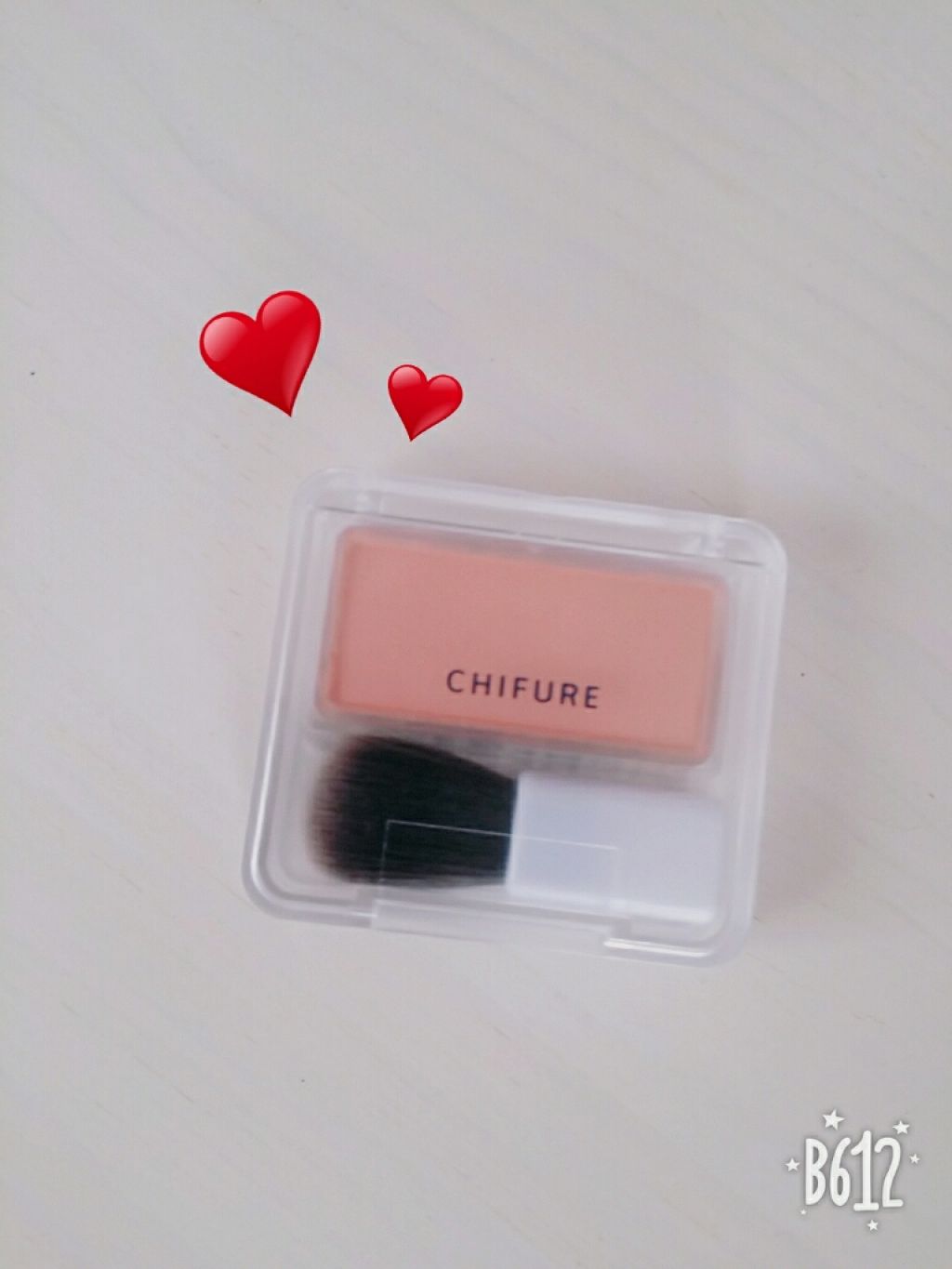 チーク カラー(ブラシ付)/ちふれ/パウダーチークを使ったクチコミ（2枚目）