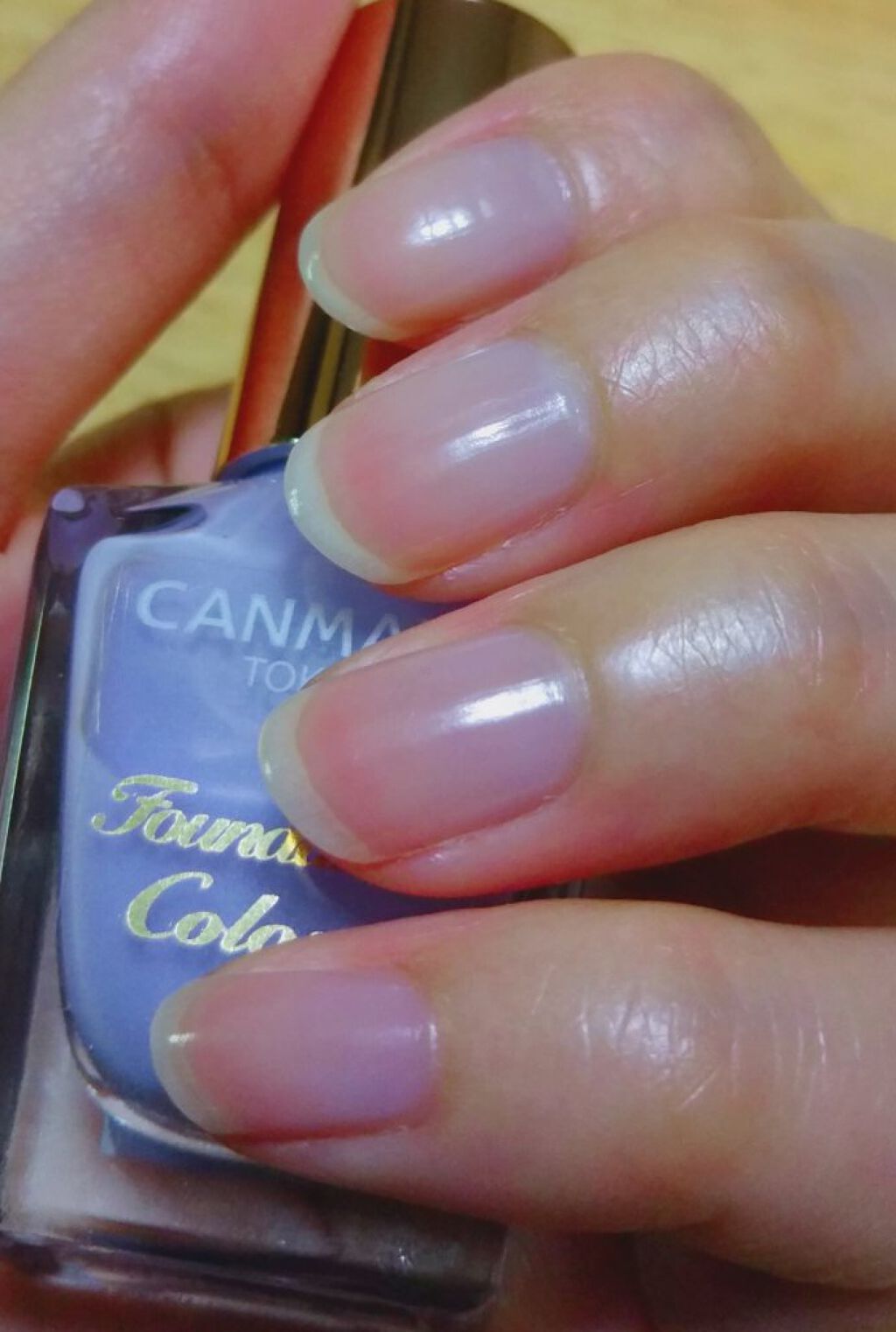 ファンデーションカラーズ 03 シアーライラック/キャンメイク/マニキュアを使ったクチコミ（1枚目）