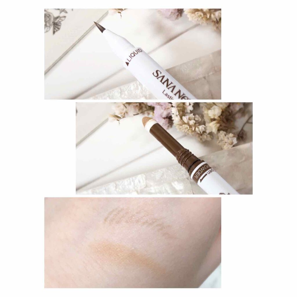 ラスティングWブロウEX N/サナ ニューボーン/リキッドアイブロウを使ったクチコミ(2枚目)