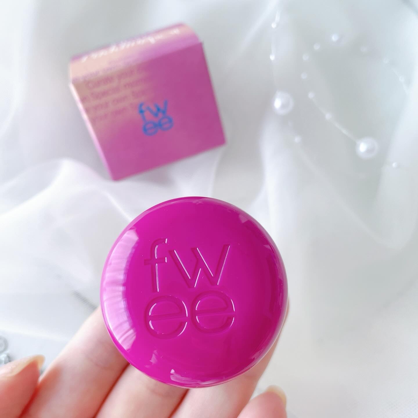 リップアンドチーク ブラーリープリンポット MV03 バッディ/fwee/口紅を使ったクチコミ（2枚目）