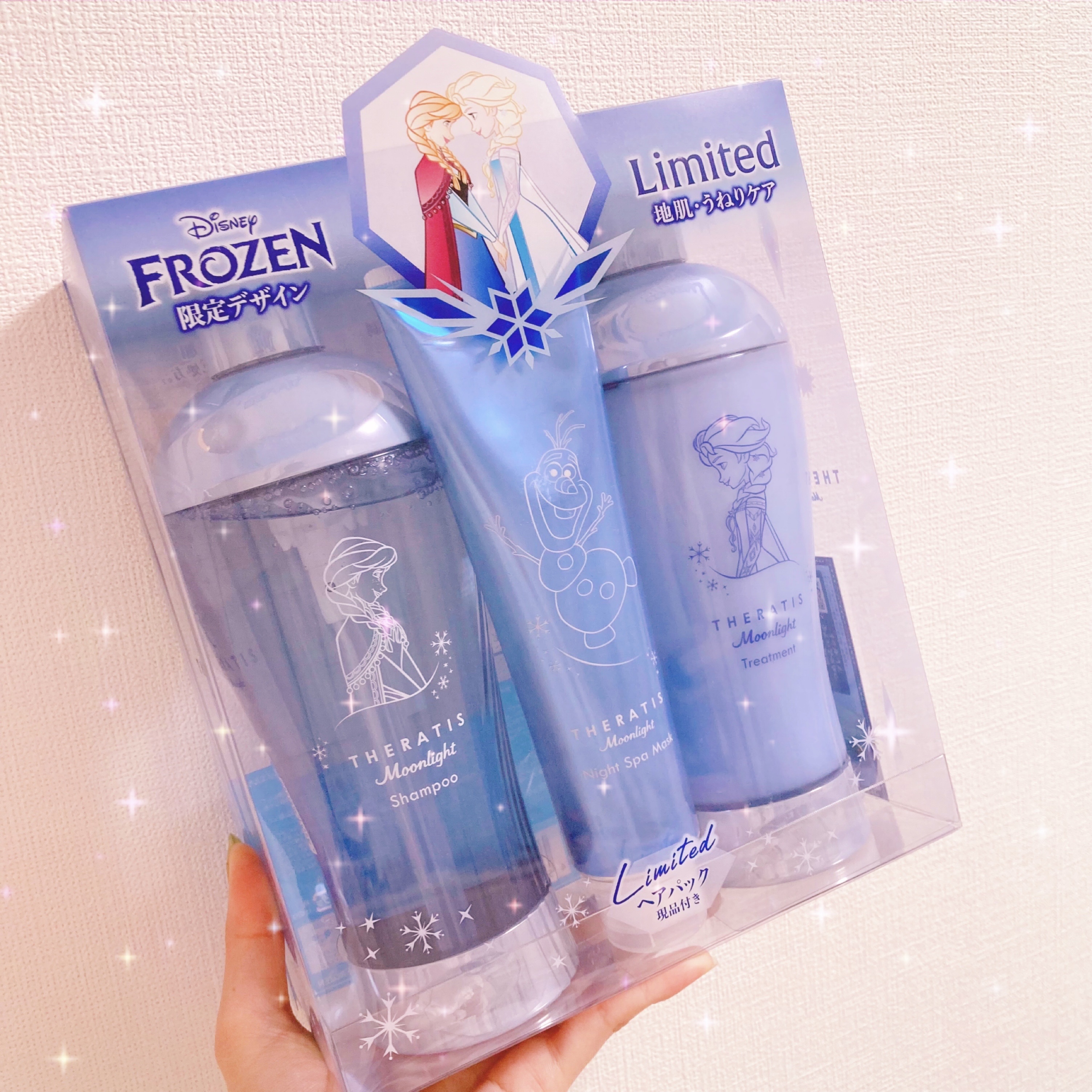 思わず買ってしまった♡

♡••┈┈••♡••┈┈••♡••┈┈••♡••┈┈••♡
THERATIS ムーンライト スリーク 
シャンプー/ヘアトリートメント　¥3080

ヘアパックも着いたお得なセット✨

♡••┈┈••♡••┈┈••