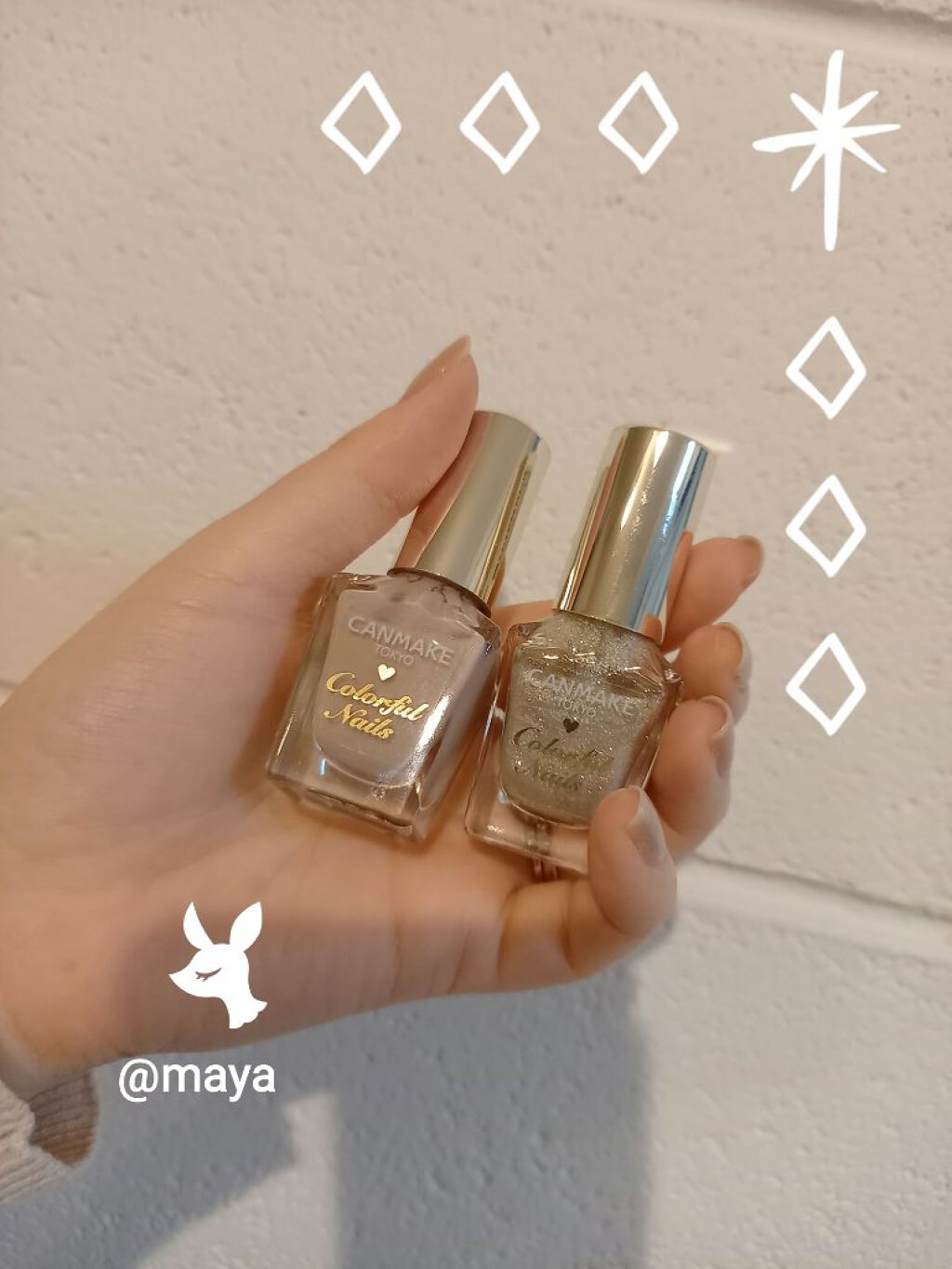 カラフルネイルズ/キャンメイク/マニキュアを使ったクチコミ(3枚目)